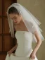 Simple Blanche Fait main Noeud Voile De Mariée 2026 Tulle