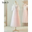 Simple Rougissant Rose Paillettes Robe Demoiselle D'honneur 2024 Princesse Manches Courtes Dos Nu Longue
