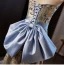 Chinese style Printing Prom Dresses 2024 A-Line / Princess Sleeveless Strapless Backless Bow Floor-Length / Long Prom Formal Dresses
