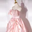 High-end Fashion Candy Pink Satin Cascading Ruffles Prom Dresses 2022 Strapless Sleeveless Backless Royal Train Prom Formal Dresses