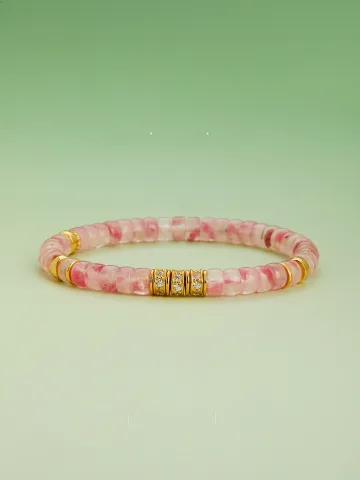 Charmant Rougissant Rose Fait Main Cristal Naturel Bracelets Accessorize 2025