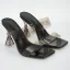 Transparent Silver Street Wear Womens Sandals High Heels 2022 9 cm Stiletto Heels Open / Peep Toe Sandals
