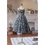 Flower Fairy Black Printing Knee-Length Homecoming Graduation Dresses 2024 A-Line / Princess Spaghetti Straps Sleeveless Backless
