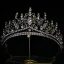Vintage / Originale Charmant Blanche Faux Diamant Mariage Accessoire Cheveux Mariage Tiare 2022 Zircon Alliage Tiare