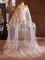 Chic / Belle Blanche Fait main Appliques Promo châle Accessorize Tulle 2025