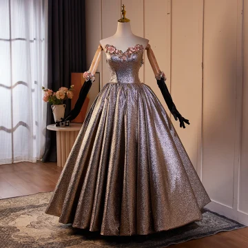 Glitter Parel Rhinestone Appliques Pailletten Galajurken 2024 Baljurk Strapless Mouwloos Ruglooze Lange Gala Gelegenheid Jurken