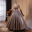 Sparkly Pearl Rhinestone Appliques Sequins Prom Dresses 2024 Ball Gown Strapless Sleeveless Backless Floor-Length / Long Prom Formal Dresses