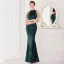 Charming Black Sequins Evening Dresses 2022 Trumpet / Mermaid Scoop Neck Beading Tassel Sleeveless Floor-Length / Long Evening Party Formal Dresses