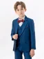 Ocean Blue Wedding 6-piece Boys Wedding Suits 2024 Body Jewellery Coat Pants Shirt Tie Vest