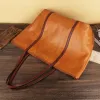 Fabulous Brown Leather Women's Bags 2022 Street Wear Tote Bag Shoulder Bags