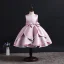 Fashion Burgundy Birthday Cascading Ruffles Flower Girl Dresses 2023 Ball Gown Scoop Neck Sleeveless Backless Bow Tea-length Flower Girl Dresses