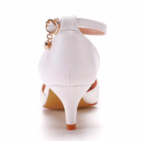 Chic / Beautiful Sky Blue Evening Party Womens Shoes 2023 Pearl Rhinestone Tassel Ankle Strap 5 cm Stiletto Heels Pointed Toe Womens Shoes High Heels