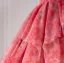 Flower Fairy Candy Pink Floral Appliques Prom Dresses 2025 Ball Gown Strapless Sleeveless Backless Sweep Train Formal Dresses