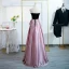 Chic / Beautiful Candy Pink Prom Dresses 2022 A-Line / Princess Strapless Sleeveless Backless Bow Floor-Length / Long Formal Dresses