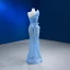 Sexy Sky Blue Beading Sequins Evening Dresses 2023 Trumpet / Mermaid Strapless Sleeveless Backless Floor-Length / Long Evening Party Formal Dresses