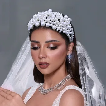 Elegant White Pearl Wedding Bridal Hair Accessories 2024