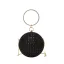 Mote Sukkertøyrosa Rhinestone Paljetter Runde Aften Clutch Veske 2023 Legering