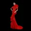 Haut de Gamme Noire Fait main Perlage Paillettes Robe De Soirée 2023 Trompette / Sirène Encolure Dégagée Appliques 1/2 Manches Ceinture Train De Balayage Soirée Robe De Ceremonie