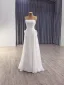 Sexy White Pearl Satin Floor-Length / Long Wedding Dresses 2025 A-Line / Princess Strapless Sleeveless Backless Wedding