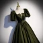 Vintage / Retro Satin Dark Green Prom Dresses 2022 A-Line / Princess Square Neckline Puffy Short Sleeve Backless Bow Sash Floor-Length / Long Formal Dresses