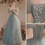 Chic / Beautiful Sage Green Sequins Prom Dresses 2023 A-Line / Princess Square Neckline Short Sleeve Backless Floor-Length / Long Prom Formal Dresses