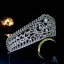 Vintage Srebrny Rhinestone Ślub Tiara Ozdoby Do Włosów Ślubne 2022 Cyrkon Stop