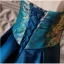 Vintage / Retro Royal Blue Prom Dresses 2024 Trumpet / Mermaid Strapless Sleeveless Backless Floor-Length / Long Prom Formal Dresses