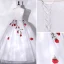 Elegant White Lace Flower Prom Dresses 2022 Ball Gown Strapless Sleeveless Backless Floor-Length / Long Prom Formal Dresses