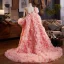 Mode Candy Roze Handgemaakt Bloem Gala sjaal 2025 Tule