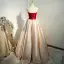 Vintage / Retro Classic Burgundy Satin Prom Dresses 2022 A-Line / Princess Sequins Strapless Sleeveless Backless Prom Floor-Length / Long Formal Dresses