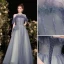 Charmant Violett Perlenstickerei Pailletten Abendkleider 2022 A Linie Rüschen Off Shoulder Ärmellos Rückenfreies Lange Abend Festliche Kleider