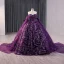 Sparkly Vintage Purple Paljetter Ballkjoler 2024 Ballkjole Kjæreste Uten Ermer Ryggløse Sløyfe Domstol Tog Ball Formelle Kjoler