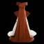Chic / Belle Marron Organza Satin Robe De Bal 2023 Trompette / Sirène De l'épaule Sans Manches Dos Nu Noeud Train De Balayage Promo Robe De Ceremonie