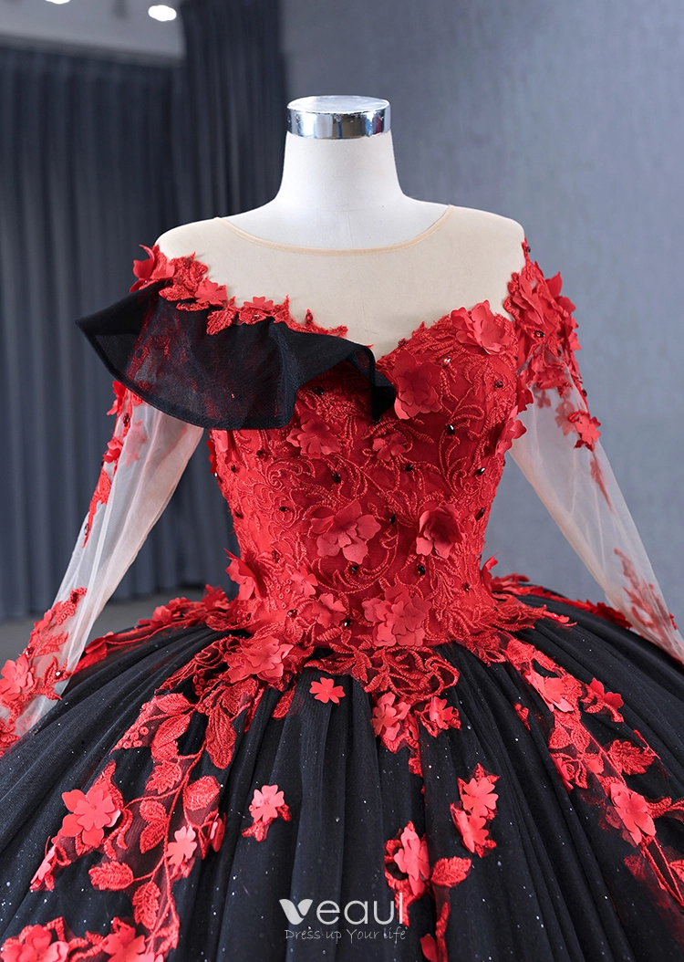 Robe Noire Cérémonie Justice Paillettes Fleur Taille 12 - Neuve Sans étiquette
