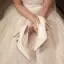 Elegant White Leather Pearl Wedding Shoes 2026 8 cm Stiletto Heels Pointed Toe Wedding Pumps High Heels