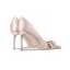Elegant Beige Satin Prom Bow Pumps 2024 10 cm Stiletto Heels Pointed Toe High Heels