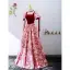 Vintage / Retro Red Floral Prom Dresses 2022 A-Line / Princess Square Neckline Short Sleeve Backless Bow Floor-Length / Long Prom Formal Dresses