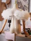 Modest / Simple White Handmade  Ruffle Evening Party Short Sleeve shawl 2025