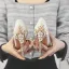 Charming Glitter White Wedding Shoes 2023 10 cm Stiletto Heels Pointed Toe Wedding High Heels