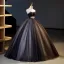 Charmant Sexy Schwarz Glanz Pailletten Strass Stoffgürtel Ballkleider 2023 Ballkleid Bandeau Ärmellos Rückenfreies Lange Ball Festliche Kleider