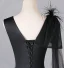 Elegant Black Tassel Appliques Prom Dresses 2024 Backless A-Line / Princess V-Neck Sleeveless Floor-Length / Long Prom Formal Dresses