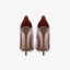 Sexy Burgunderrot Abend Lackleder Pumps 2023 Leder 12 cm Stilettos Spitzschuh Pumps Hochhackige