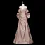 Sexy Rougissant Rose Faux Diamant Paillettes Robe De Soirée 2025 Trompette / Sirène De l'épaule Manches Courtes Dos Nu Noeud Longue Robe De Ceremonie
