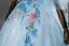 Schillernd Himmelblau Spitze Blumen Applikationen Pailletten Ballkleider 2026 Ballkleid Bandeau Ärmellos Rückenfreies