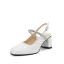 Vintage / Retro Black Street Wear Rhinestone Womens Shoes 2023 6 cm Thick Heels Square Toe Womens Shoes