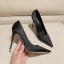 Chic / Beautiful Black Satin Office OL Pumps 2024 12 cm Stiletto Heels Pointed Toe Pumps High Heels