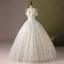 Flower Fairy Multi-Colors Appliques Sequins Ivory Prom Dresses 2024 Ball Gown Off-The-Shoulder Sleeveless Backless Floor-Length / Long Prom Formal Dresses