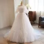 Simple Blanche Perle Noeud Robe De Mariée 2023 Princesse De l'épaule Sans Manches Dos Nu Train De Balayage Mariage
