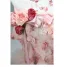 Luxury / Gorgeous Flower Fairy Blushing Pink Handmade  Pearl Rhinestone Appliques Cascading Ruffles Prom Dresses 2025 Ball Gown Strapless Sleeveless Backless Chapel Train