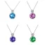 Charming Sky Blue Crystal Sterling Silver Evening Party Necklaces Bracelets 2023 Accessories